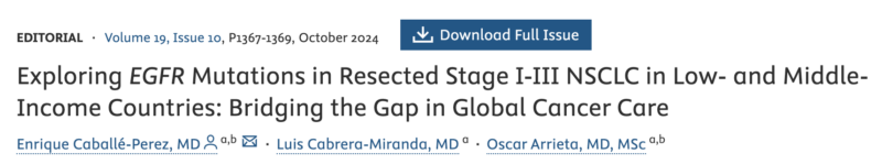 Tackling global health inequities in lung cancer - EGFR Positive Lung Cancer UK